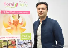 Awais Naveed of Productos Flowers S.A. came to visit FloralDaily at the fair.Awais makes all kinds of fertilizers for the professional grower.